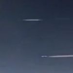 Cigar-shaped UFO filmed on flight from Massachusetts in January 2013